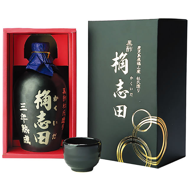 三年熟成有機黒酢 桷志田かめ壷 [ギフト](送料込)