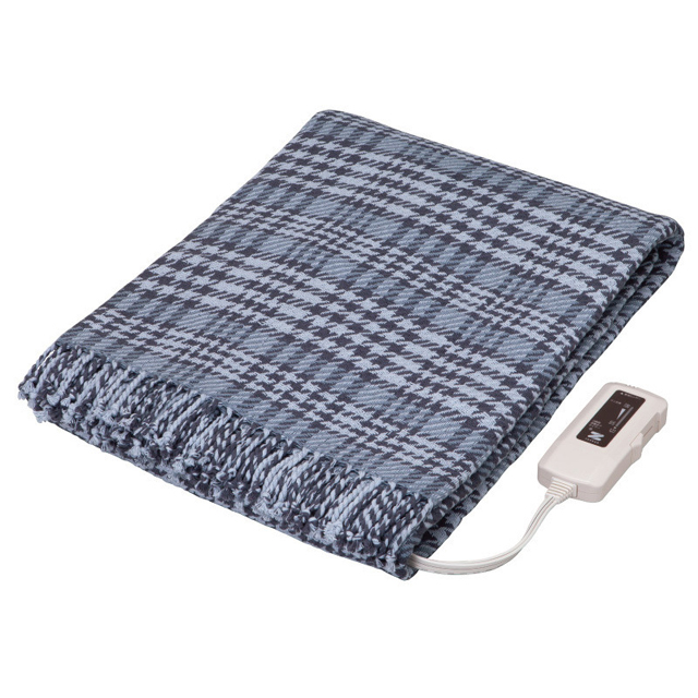 電磁波カット・電気ひざかけグレー