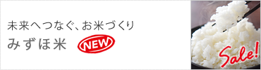 未来へつなぐ、お米づくり　みずほ米