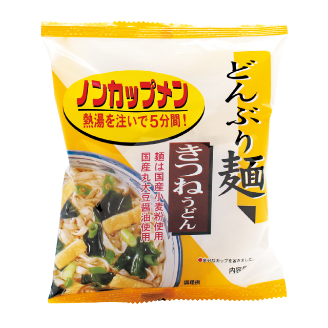 どんぶり麺・きつねうどん4食